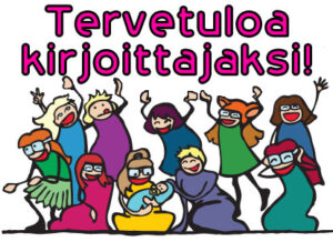 Nörttityttöjen porukka ottaa riemuissaan vastaan uusia bloggaajia! Kuva: Mia Meri