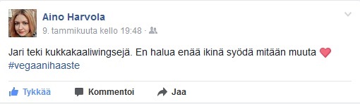 Kiitos Vegaanihaaste!