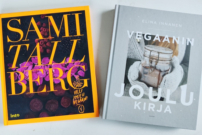 Kaksi hyvin erilaista vegaania jouluruokakirjaa